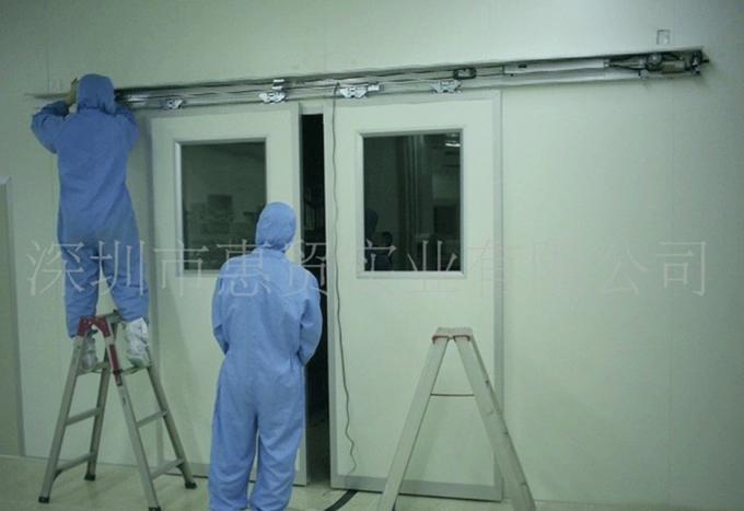 Office automatic indoor sliding doors operator 2000x2400mm 80V to 220V
