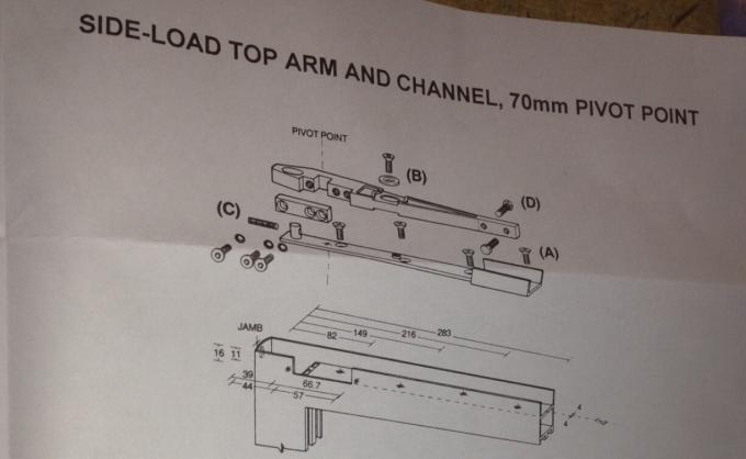 70mm Pivot Point Automatic Floor Spring Door Closer Of