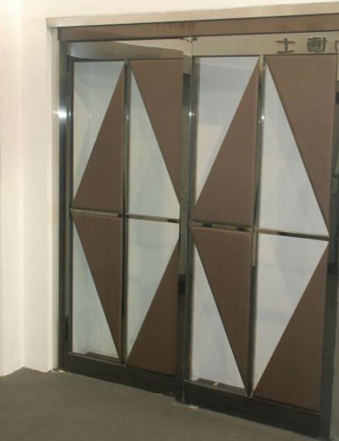 Frameless Automatic Sliding Doors Commercial Magnetic Lock Light Duty