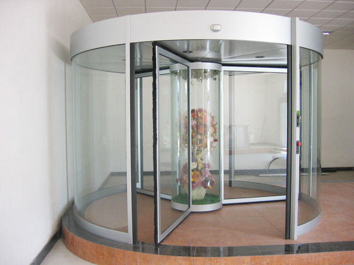 Commercial Three Wing Automatic Revolving Door 150kg With Central