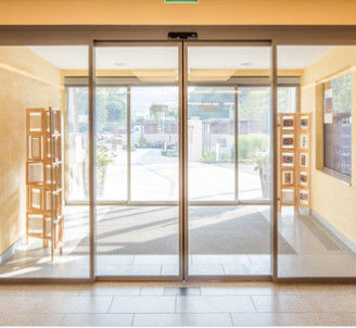 Capacity 120kg Beam 150mm Commercial Automatic Sliding Doors With