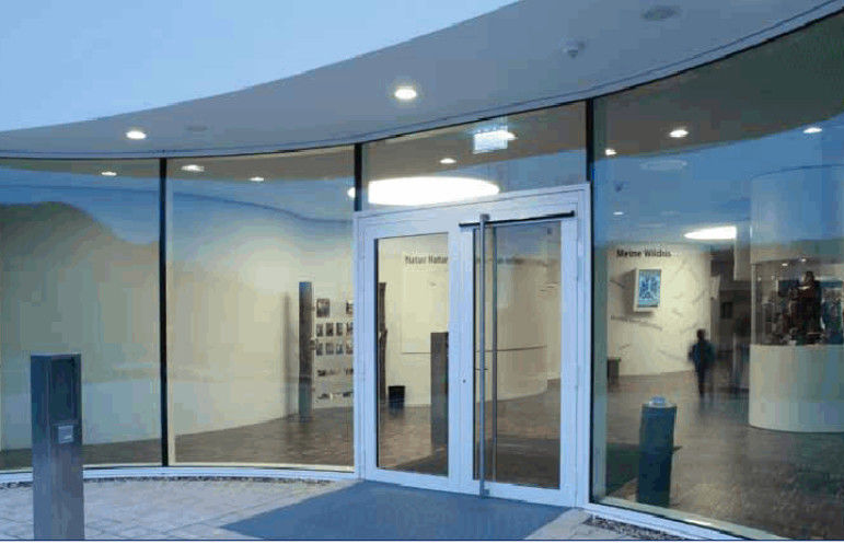 Shopping Center 250kg Automatic Glass Sliding Door With Aluminum Frame