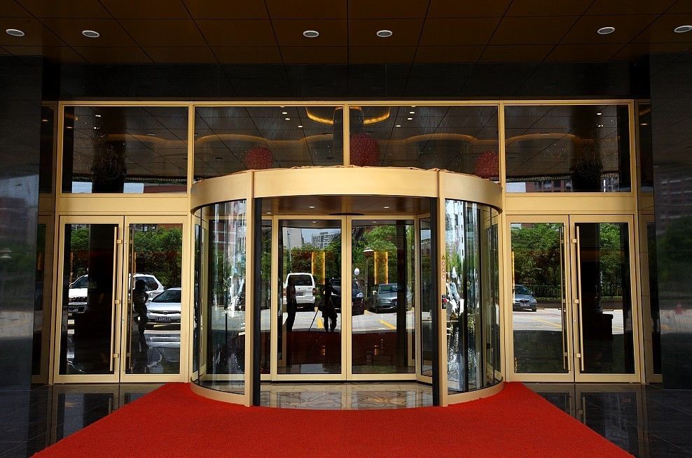Luxurious Building Entrance Automatic Curved Sliding Door Of