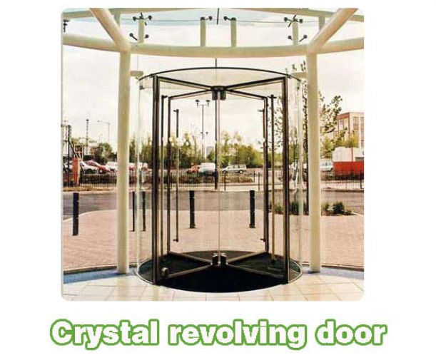 Shopping Center Mansion Automatic Crane Revolving Door Unit With 3