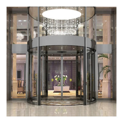 New Design Aluminum Alloy Automatic Rotating Glass Doors For Hotel ...