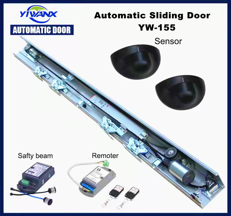 24V Automatic Telescopic Sliding Door Operator for Framed glass door