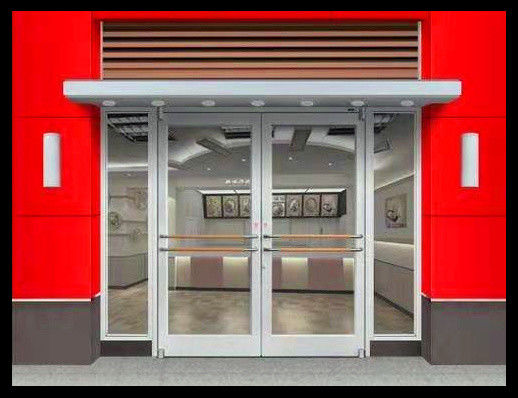 Fluorocarbon Coated Aluminum Alloy Front Door KFC Shop Front Door