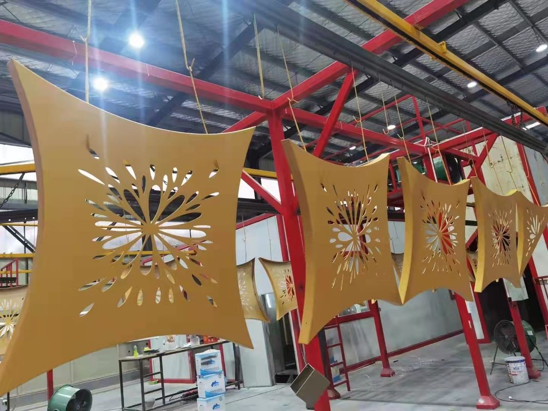 Perforated Carved Aluminum Veneer for Decoration Wall, Metal Veneer Panel