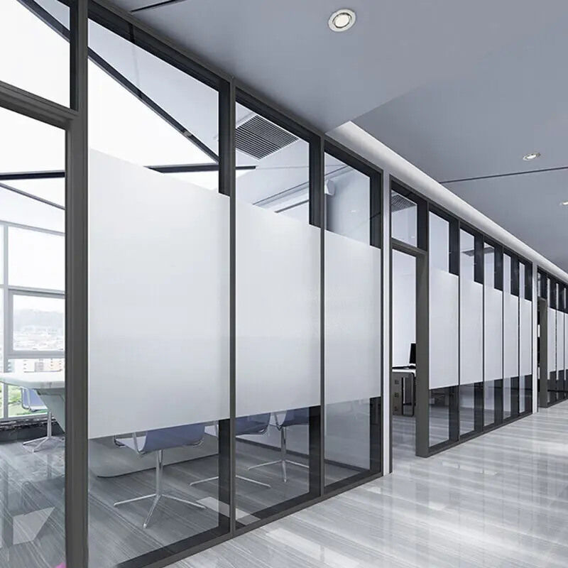 Acoustic Tempered Glass Partition Wall Divider For Office Hospital School