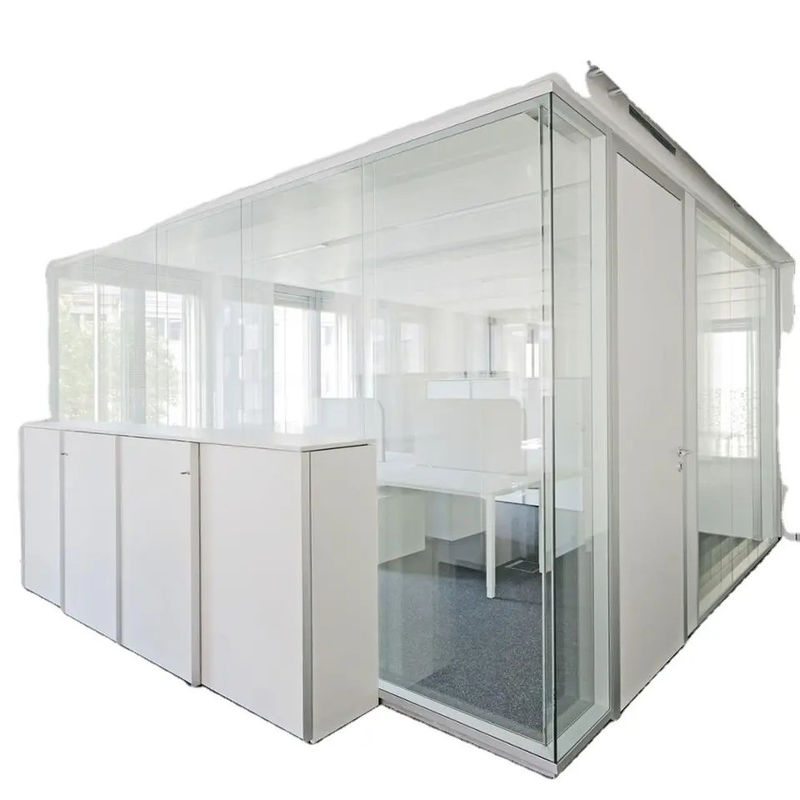 Modular Polished Glass Partition Wall Interior Glass Walls Residential 12mm