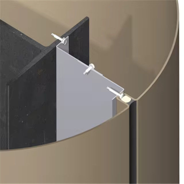 Fireproof Grade A Anodized Aluminum Veneer Curtain Wall with Sound Insulation Performance ≥35dB