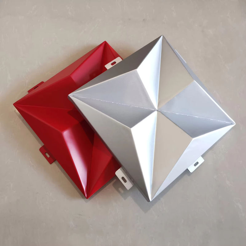 Fireproof Grade A Anodized Aluminum Veneer Curtain Wall with Sound Insulation Performance ≥35dB