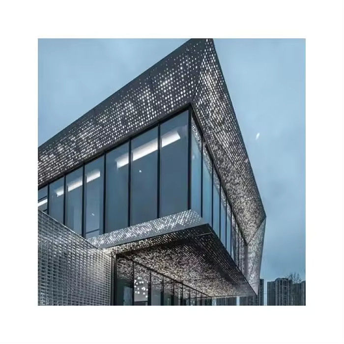 Wind Pressure Resistance 4.5kPa-5.0kPa Window Wall System with Air Permeability Class 4
