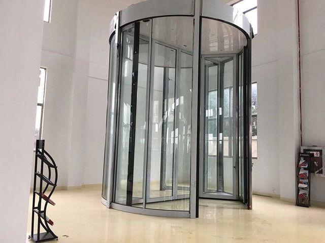 Yiwan Two-wing Automatic Revolving Door with Various Surface Decoration Options