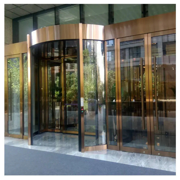 High Speed Spiral Door Related Products Automatic Revolving Door for Office Buildings