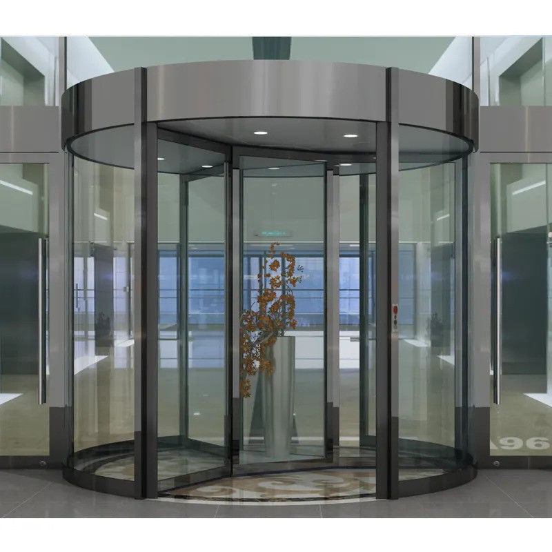 Revolve Open Style Automated Rotating Main Portal Ensuring Safety With Safety Sensors