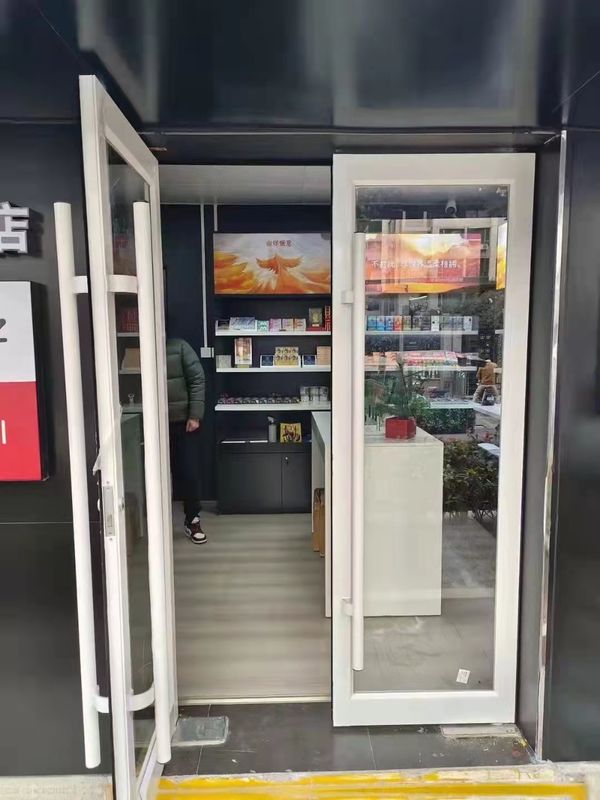 Frameless Double Pivot Door 36 Inch automatic swing door KFC  Doors