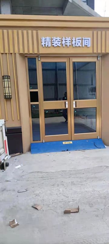 Frameless Double Pivot Door 36 Inch automatic swing door KFC  Doors