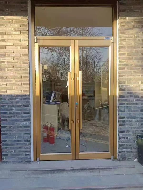 Modern Interior Decorative Balcony Shop Front Aluminium Casement Door