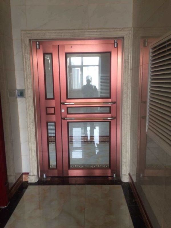 Customized Push Pull Double Glazed Patio Doors 72x80 French Door For KFC