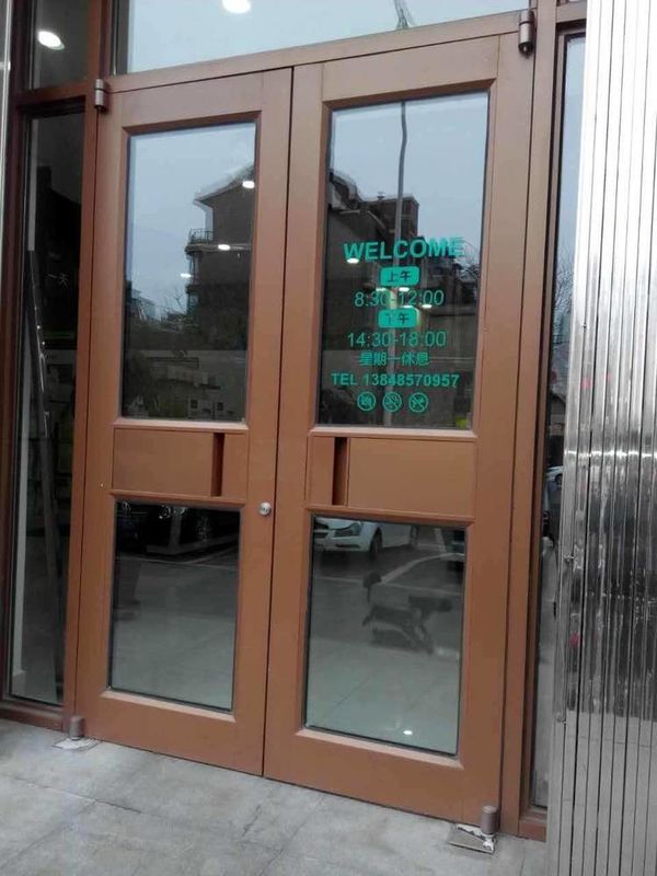 Customized Push Pull Double Glazed Patio Doors 72x80 French Door For KFC