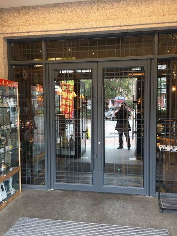 Fluorocarbon Coated Aluminum Alloy Front Door KFC Shop Front Door