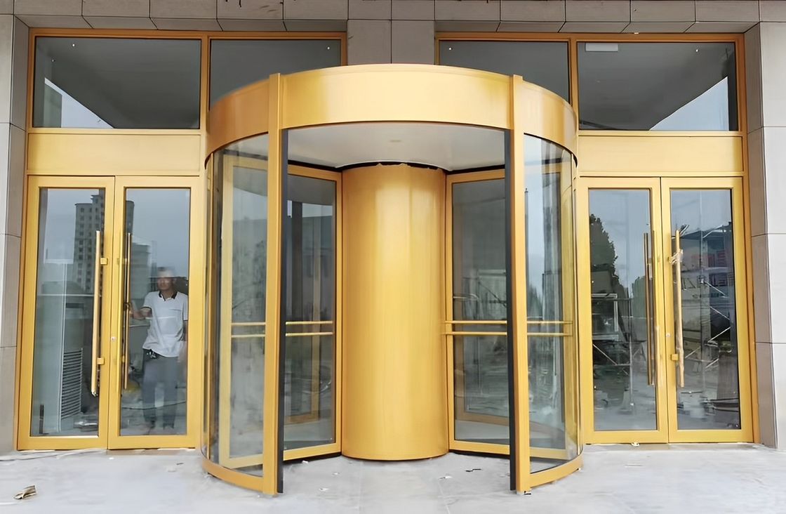 Manufacturer Glass Auto Induction Fully Automatic Revolving Door for Hotel Commercial Building