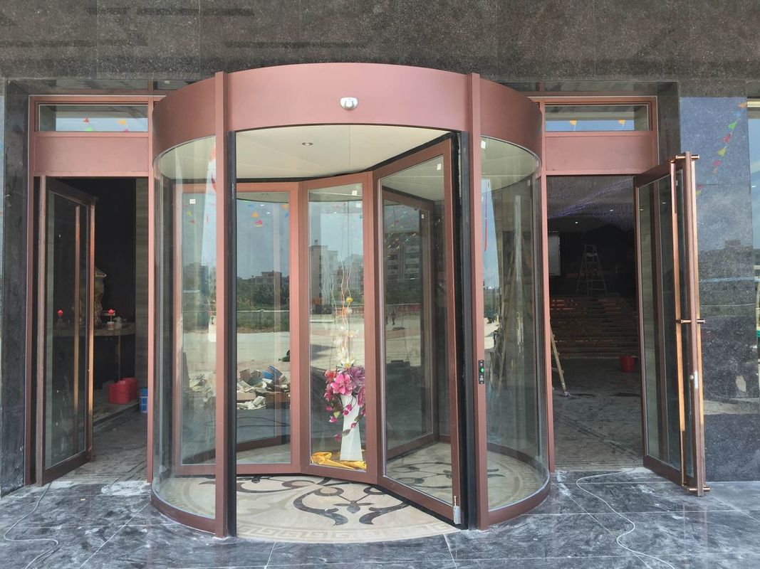 Aluminum Alloy Inductive Sensor Revolution Auto Glass Revolving Doors Aluminum Alloy Inductive Sensor Revolution